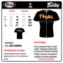 Fairtex TST178 Футболка Тайский Бокс Черная с Золотом